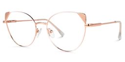 Eve Gold Cateye Brille1