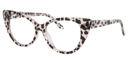 Cindy Schwarz Weiß Schildkröte Cat Eye Brille1