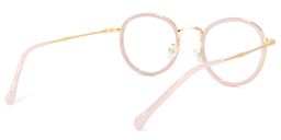 Yahya Rosa-Gold Rund Brille4