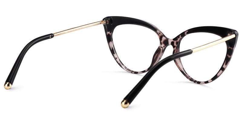 Alivia Schwarz Tortoise Cat Eye Brille4