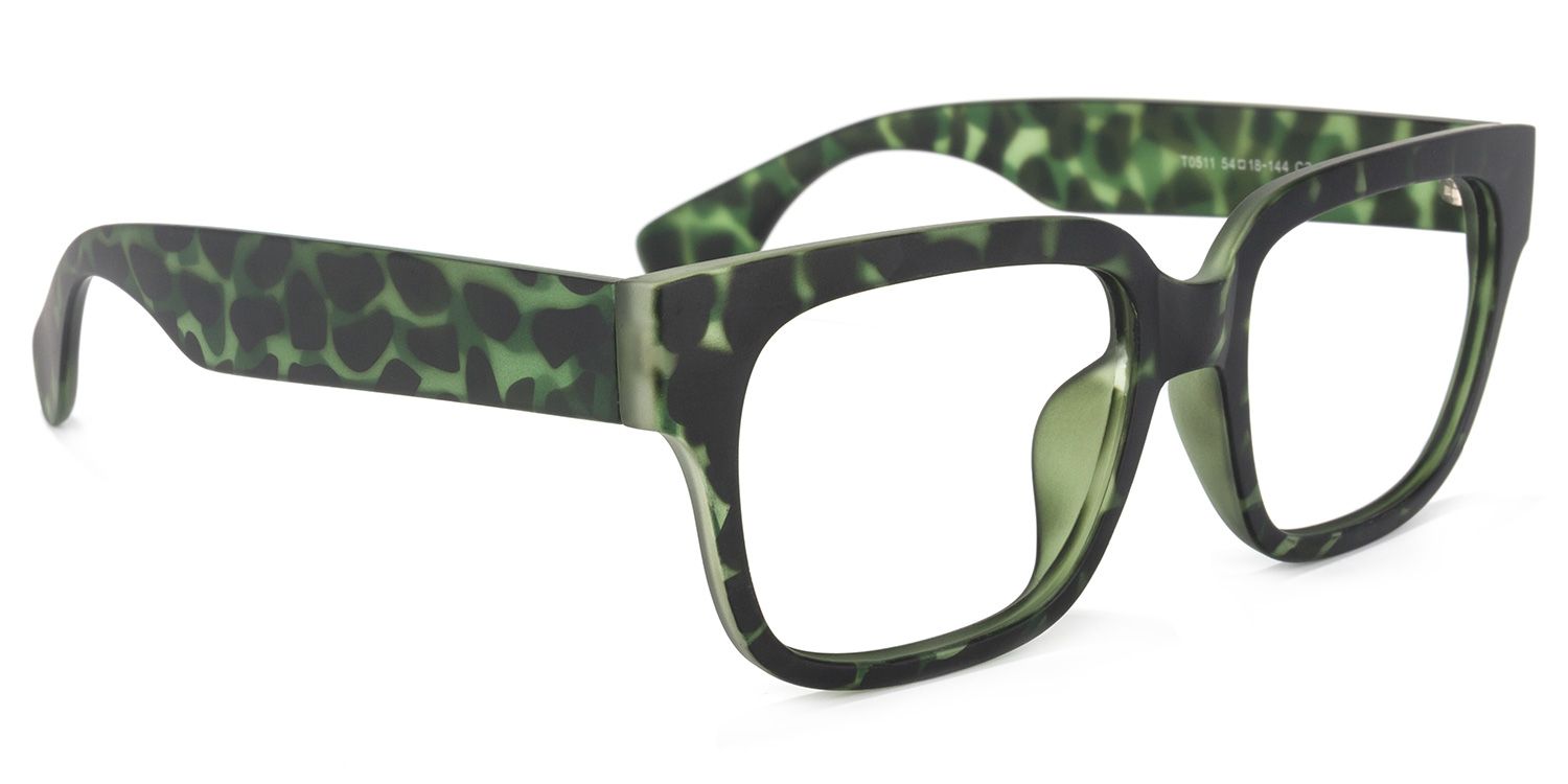 Colin Grün-Tortoise Rechteckig Brille2