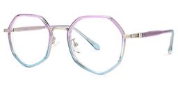 Randa Lila-Blau Geometrisch Brille2