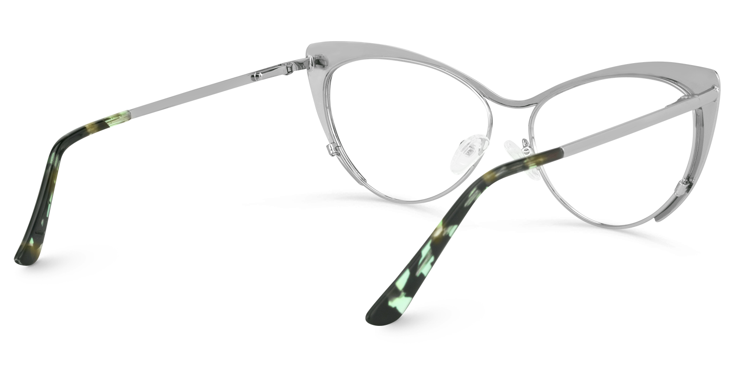Ellen Grün Cateye Brille4