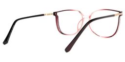 Cora Rot-Schwarz Quadratisch Brille2