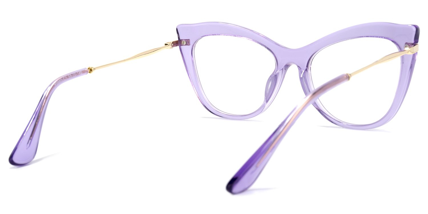Indira Lila Klar Cateye Brille4