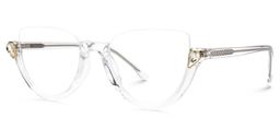 Felicia Klar Cat Eye Brille1