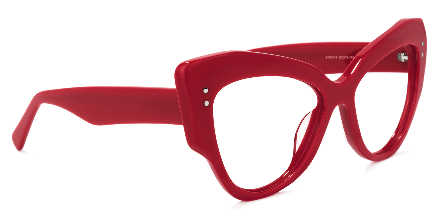 Keanu Rot Cateye Brille2