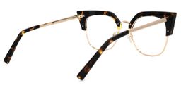 Eliga Gelb-Tortoise Cateye Brille3