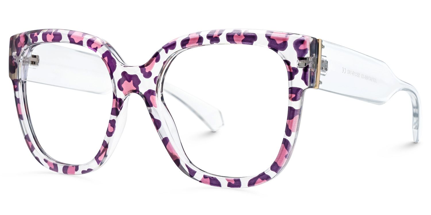Trisha Lila-Rosa Quadratisch Kunststoff Brille3