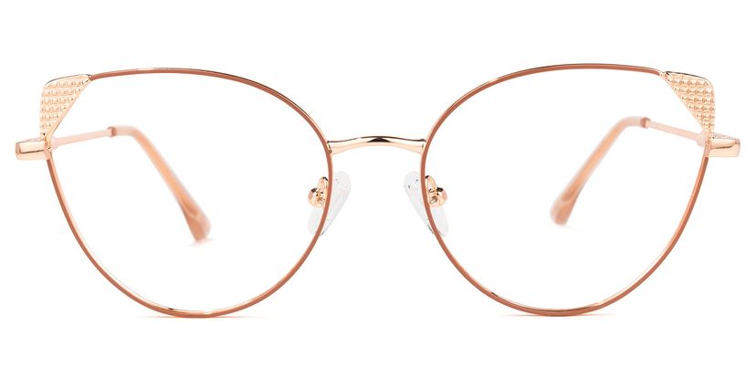 Eve Rosa-Gold Cateye Brille