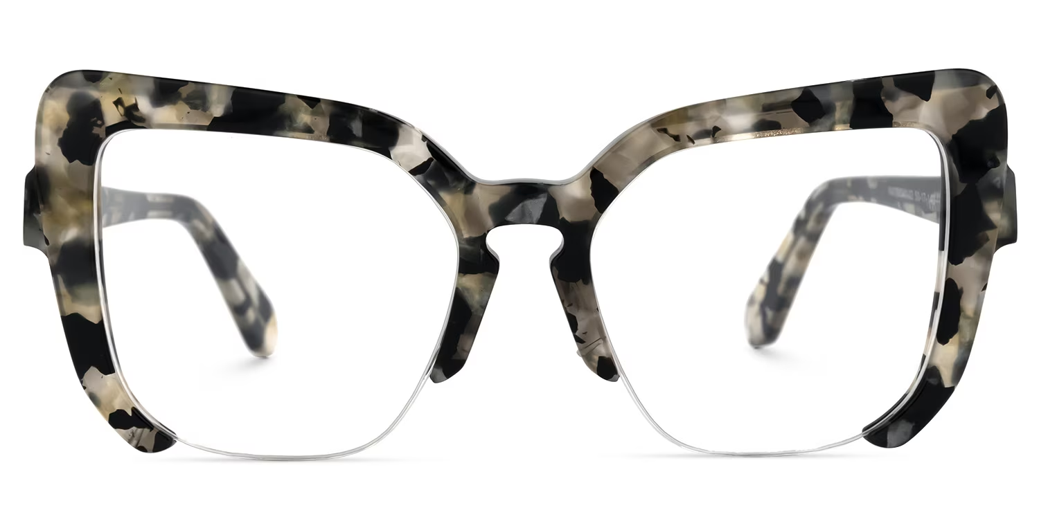 Tarah Schwarz-Tortoise Cateye Brille0