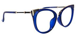 Dalton Blau Cateye Brille2