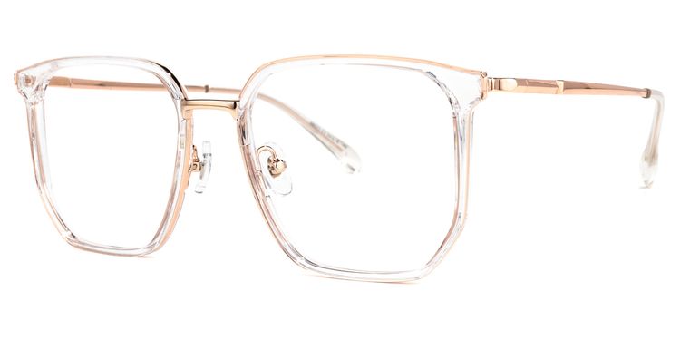 Amber Gold Quadratisch Brille