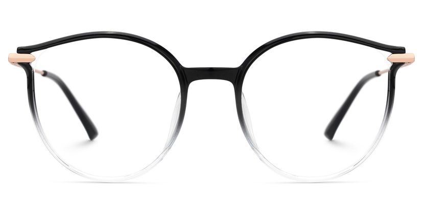 Yadejah Schwarz Rund Brille