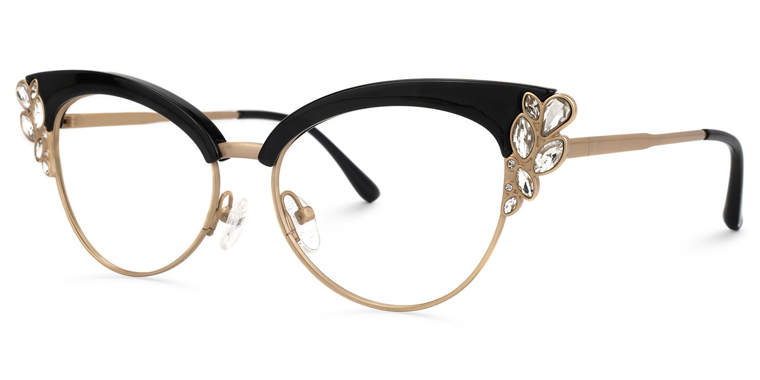 Hearn Schwarz Cateye Brille1