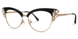 Hearn Schwarz Cateye Brille1