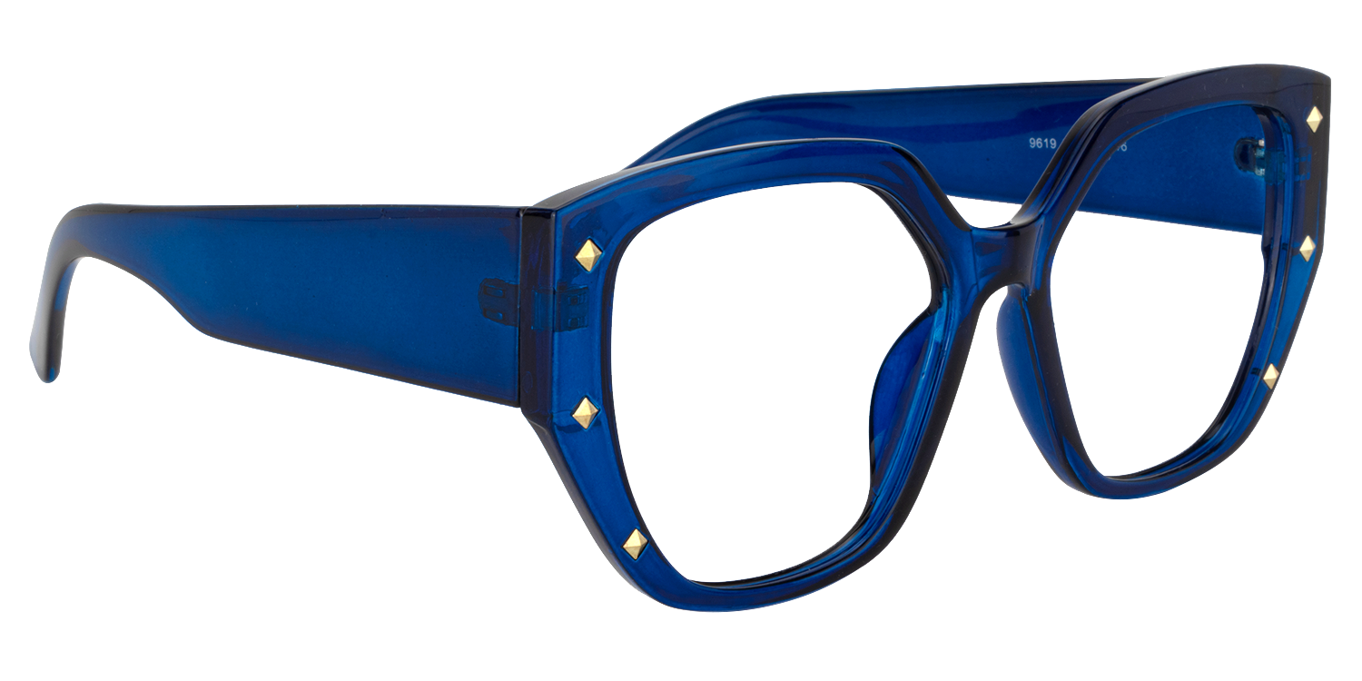 Fletcher Dunelblau Geometrisch Brille1