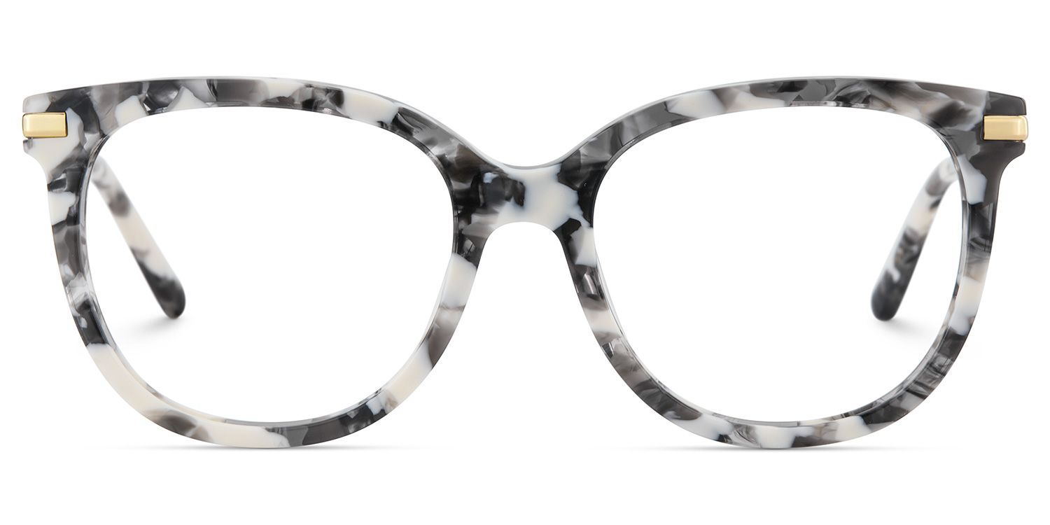 Mailyn Marmor Rund Gemischte-Materialien Brille2