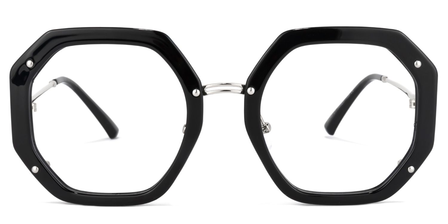 Bancroft Schwarz Geometrisch Brille0