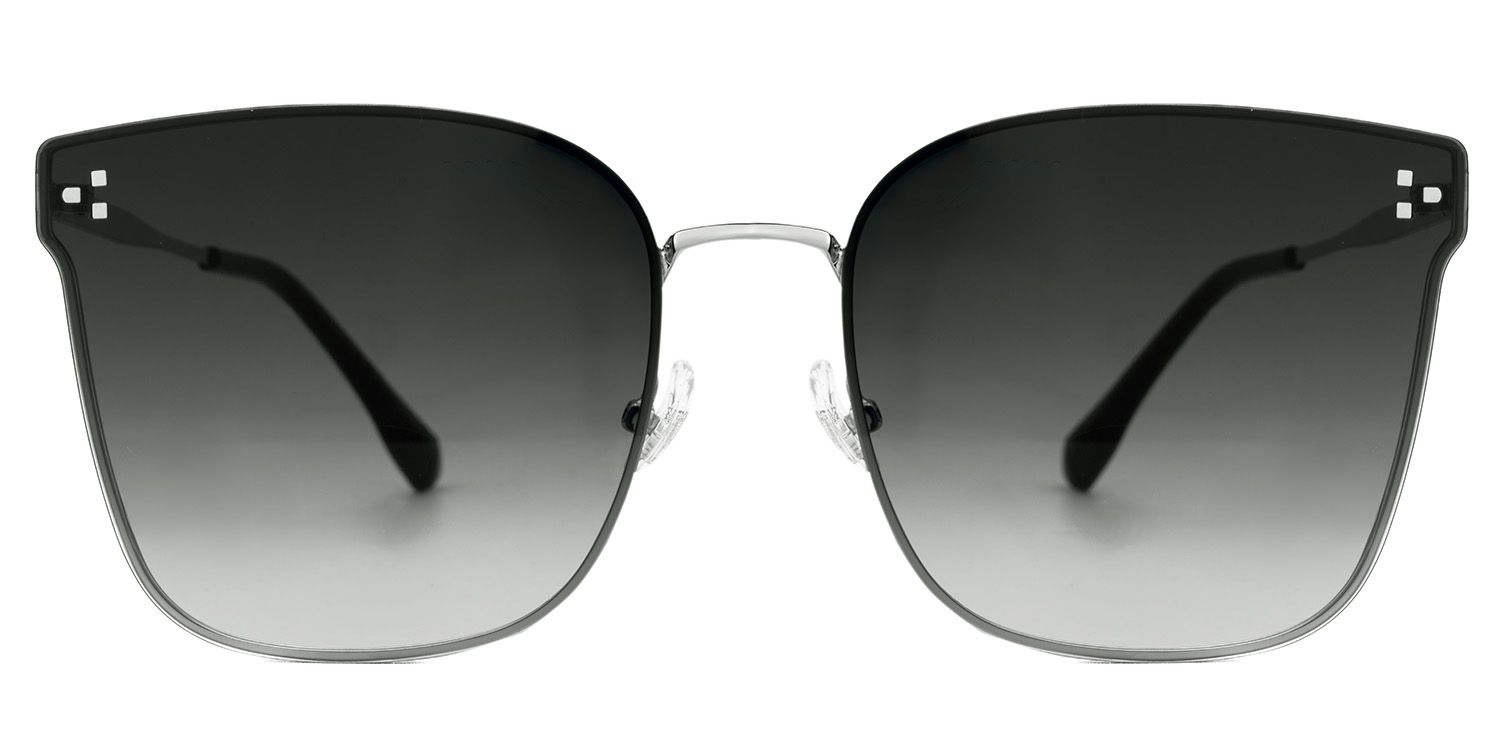 Chloe Square Silber Sonnenbrillen für Damen und Herren | ZEELOOL0