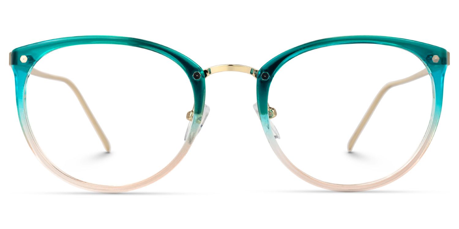 Abbas Blau-Rosa Rund Brille1