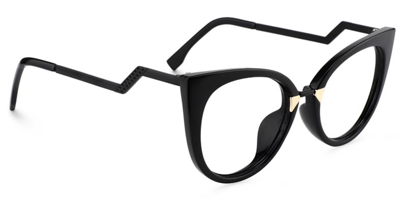 Jacqueline Schwarz Cat eye Brille2