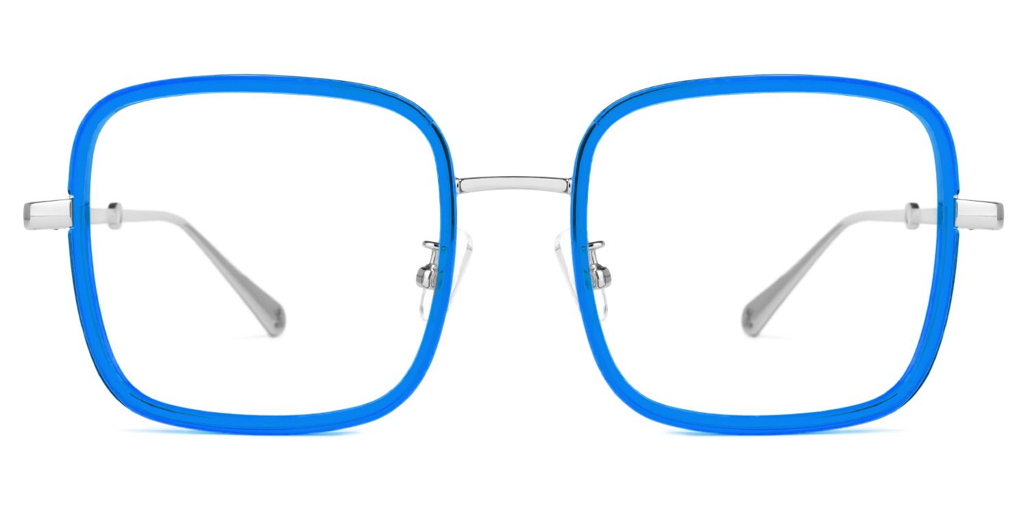 Jace Blau Rechteckig Brille0