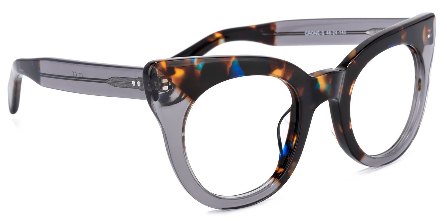 Godwin Grau Schildkröte Cat Eye Brille2