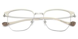 Orpah Weiß Browline Brille1