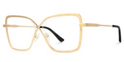 Racquel Gold Quadratisch Brille4