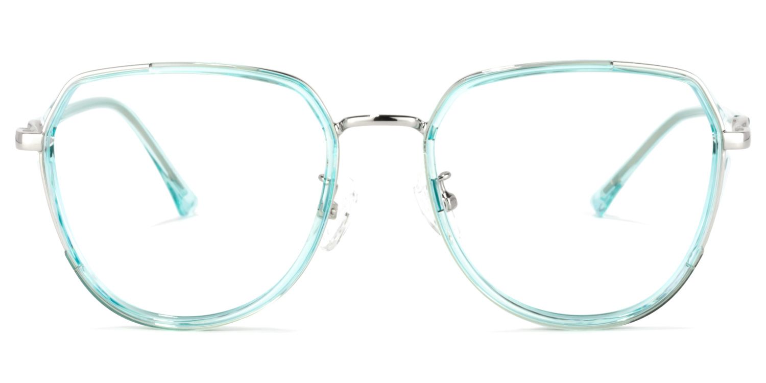 Nash Blau Geometrisch Brille0