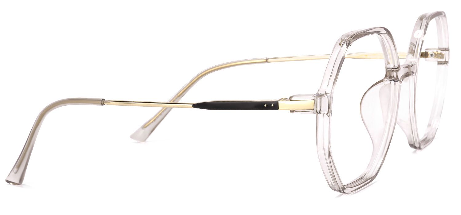 Tanner Beigee Geometrische Brille3