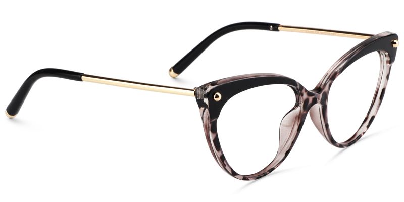 Alivia Schwarz Tortoise Cat Eye Brille2