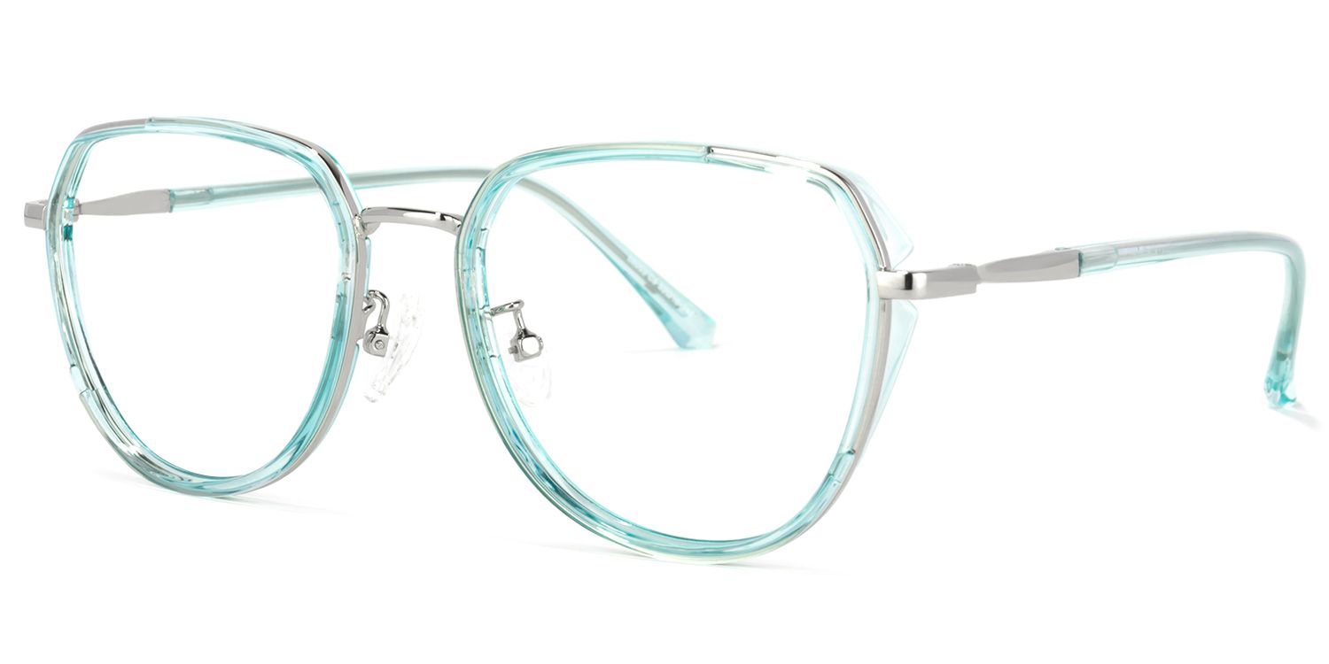 Nash Blau Geometrisch Brille1