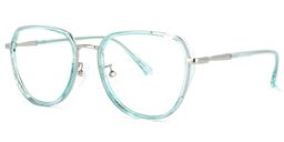 Nash Blau Geometrisch Brille1