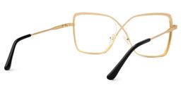 Racquel Gold Quadratisch Brille5