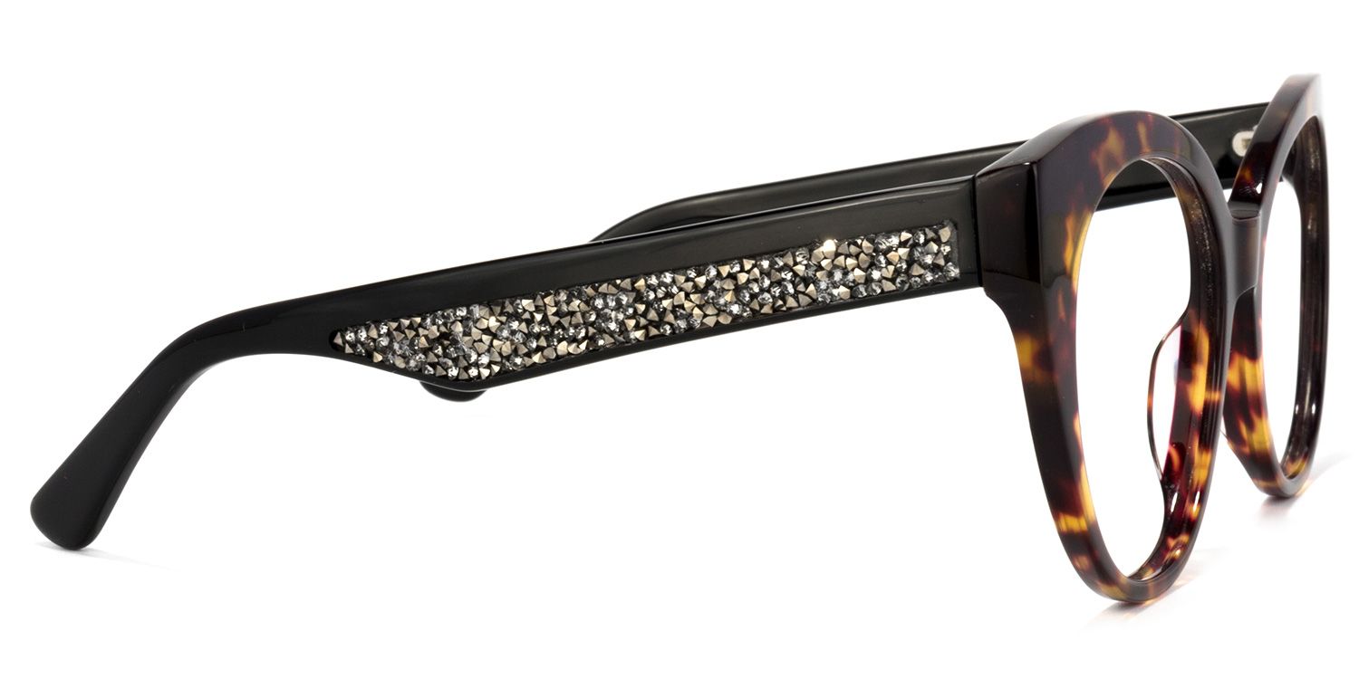 Yusuf Braun-Tortoise Cateye Brille3