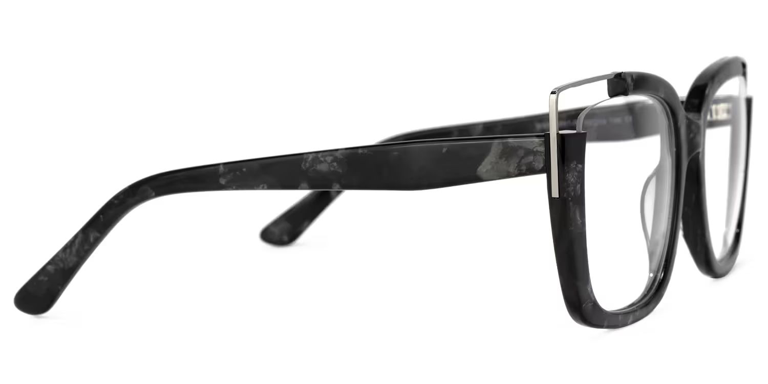 Dortch Schwarz Quadratisch Acetat Brille4