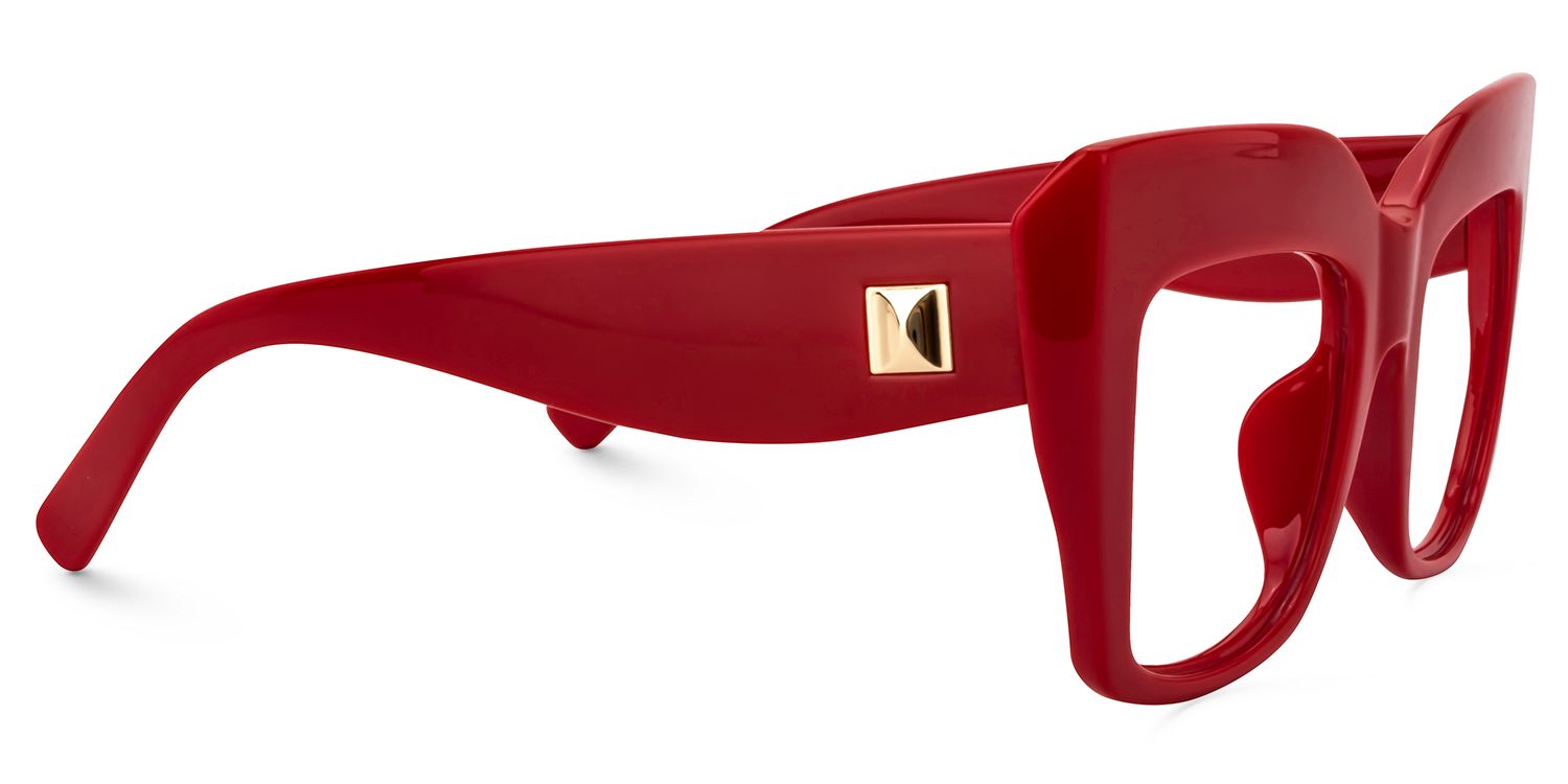 Alberta Rot Cat eye  Brille3