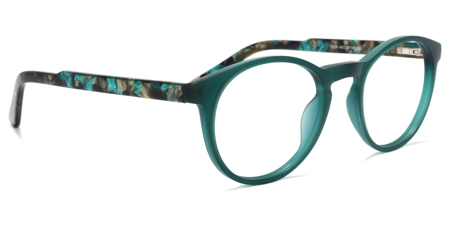 Patricia Grün Rund Brille2