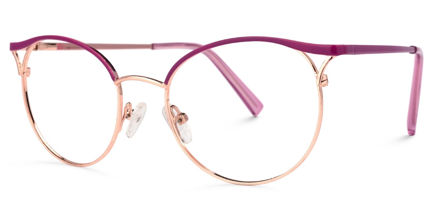 Luther Lila-Gold Rund Brille1
