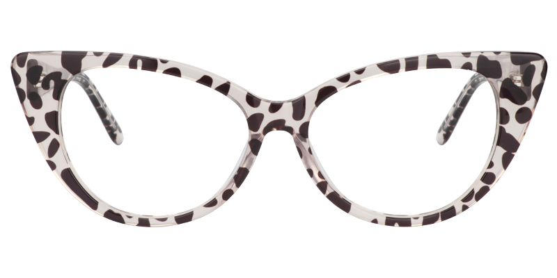 Cindy Schwarz Weiß Schildkröte Cat Eye Brille0
