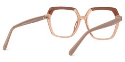 Norah Champagne Geometrische Brille4