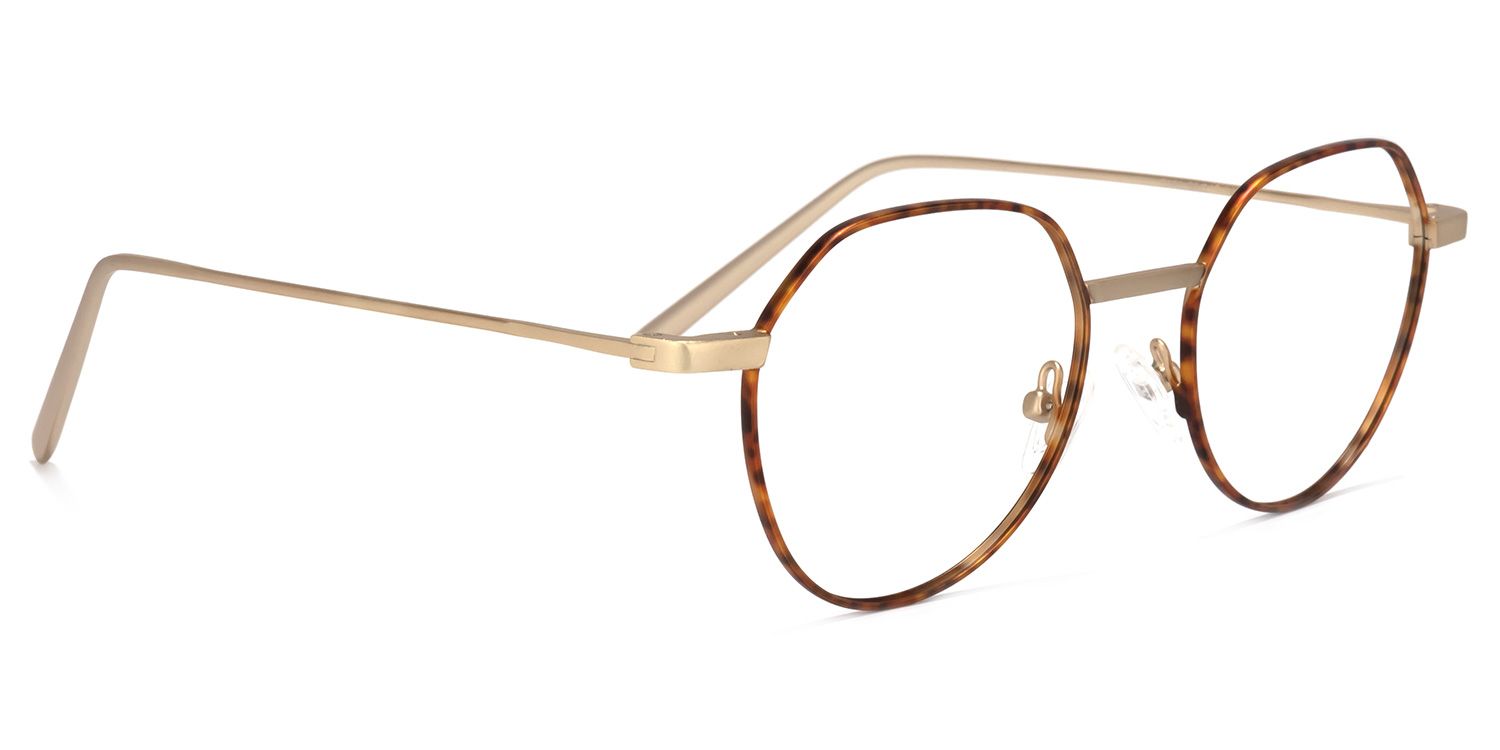 Wilder Gold Runde Brille2