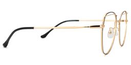 Denson Schwarz-Gold Cateye Brille2