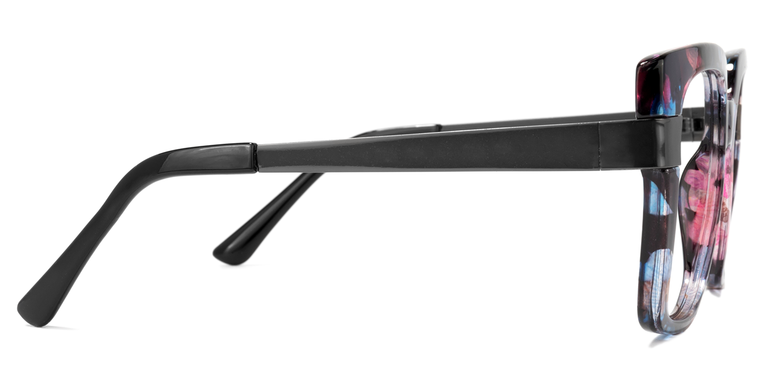 Reeves Blumenmuster Quadratische Brillen3