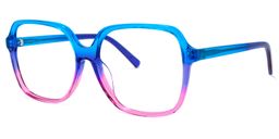 Lollipop Blau Lila Quadratische Brille1