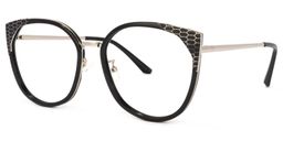 Yvette Schwarz Cat Eye Brille1