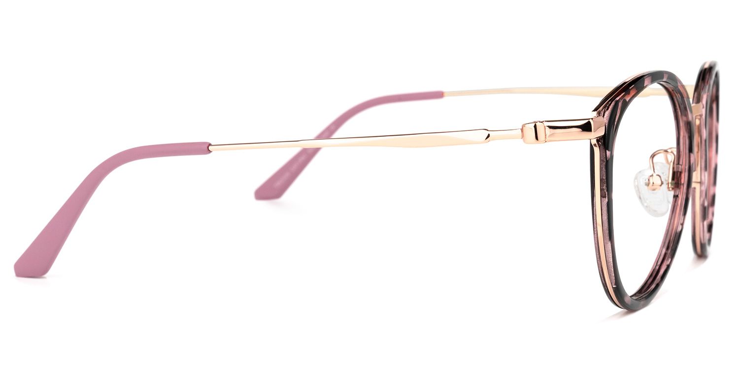 Gabrielle Rosa-Tortoise Rund Brille3
