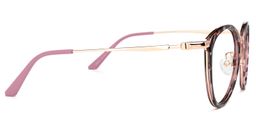 Gabrielle Rosa-Tortoise Rund Brille3